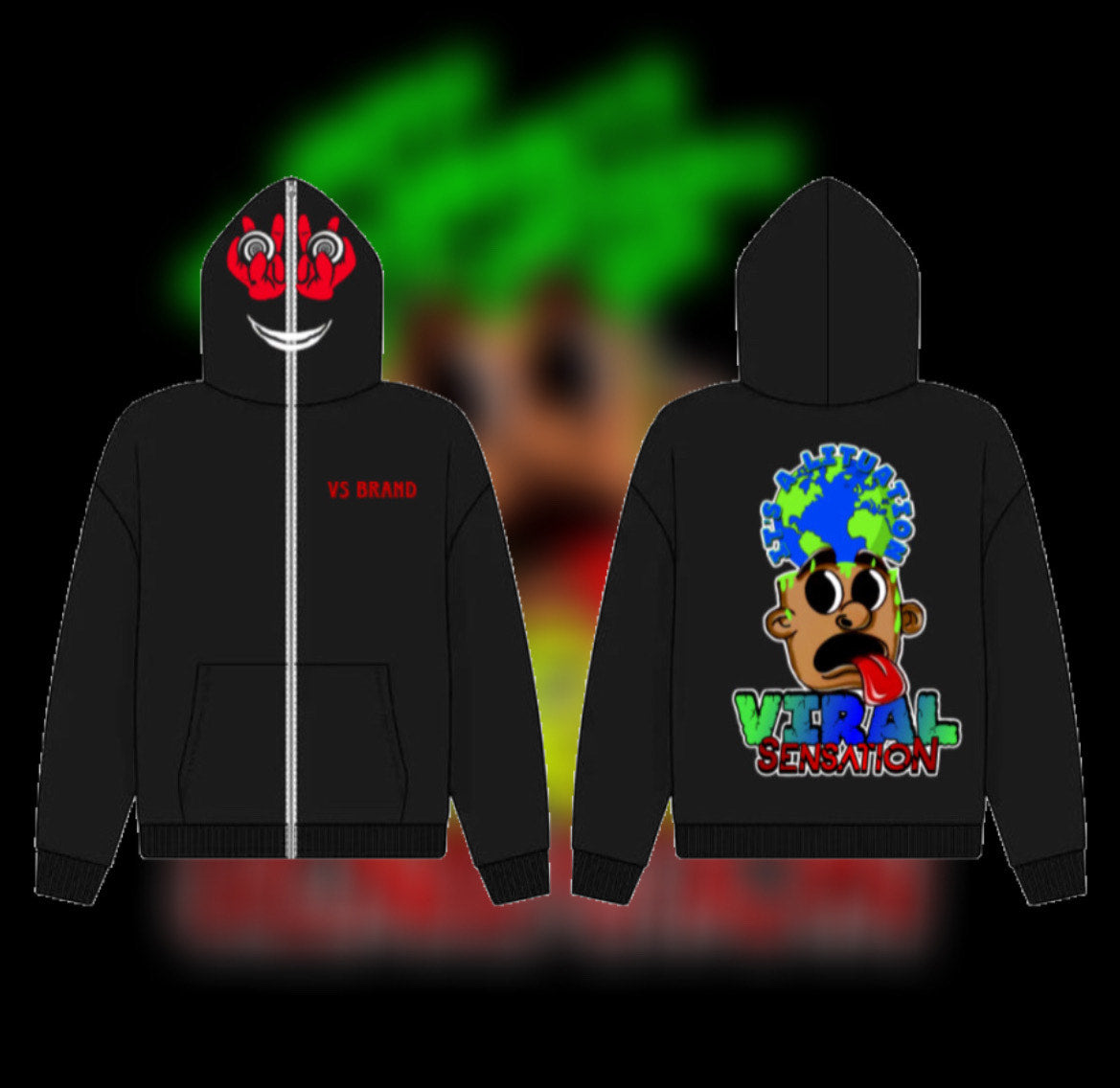 Black "It's A Lituation" Full Zip Up